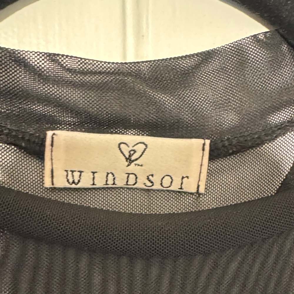 NWOT Windsor Black Sheer Bodysuit - Picture 5 of 6